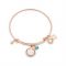 Karma March Birthstone Rose Gold Bangle