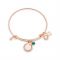 Karma May Birthstone Rose Gold Bangle
