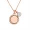 Karma October Birthstone Rose Gold Necklace