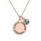 Karma September Birthstone Rose Gold Necklace