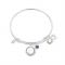 Karma December Birthstone Bangle - Silver