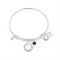 Karma May Birthstone Bangle - Silver