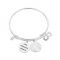 Karma Silver Tree Bangle - Silver