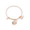 Karma Rose Gold Mother Daughter Bangle - Adjustable