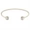 CLUSE Idylle Gold Marble Hexagons Open Cuff Bracelet