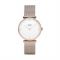 CLUSE Triomphe Rose gold Mix Mesh Watch