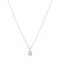 August Woods Rose Gold Crystal Halo Necklace