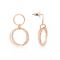 August Woods Rose Gold Sparkling Circles Earrings