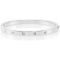 Kate Spade New York Set In Stone Metal Hinged Silver Bangle - One Size