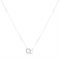 August Woods Silver Small Link CZ Circle Necklace - Silver