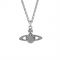 Vivienne Westwood Mini Bas Silver Necklace - Silver