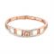 August Woods Rose Gold Champagne Crystal Bracelet - One Size