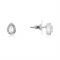 August Woods Silver Crystal Teardrop Earrings