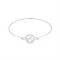 August Woods Silver Crystal A Initial Bangle - Assorted