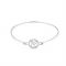 August Woods Silver Crystal C Initial Bangle - Assorted