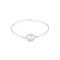 August Woods Silver Crystal J Initial Bangle - Assorted