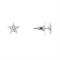August Woods Silver Crystal Star Earrings - Silver