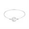 August Woods Silver Crystal T Initial Bangle - Assorted
