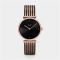 CLUSE Triomphe Rose Gold & Black Watch - Rose Gold
