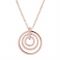 August Woods Rose Gold Ripple Effect Necklace