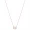 August Woods Rose Gold Crystal Link Circle Necklace - Rose Gold