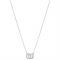 August Woods Silver Crystal Link Circle Necklace - Silver