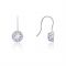 August Woods Silver Halo Drop Earrings - Silver