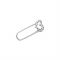 Pandora Me Safety Pin Brooch - Silver