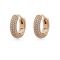 Kate Spade New York Rose Gold Crystal Pave Huggie Earrings
