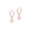 Ted Baker Rose Gold Tiny Heart Huggie Earrings