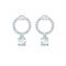 Swarovski Attract Silver Circle Earrings