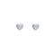 Ted Baker Silver Nano Crystal Heart Earrings