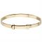 Little Star Flores Gold Christening Bangle - Adjustable