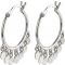 Pilgrim Silver Panna Disc Hoop Earrings