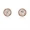 Kate Spade New York Rose Gold Clear Sparkle Round Earrings