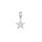 Rebecca Silver Crystal Star Charm - Silver