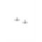 Vivienne Westwood Silver Nano Solitaire Crystal Earrings - Silver
