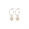 Pilgrim Silver Eila Pearl Hoop Earrings