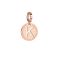 Rebecca Rose Gold Letter Charm - K