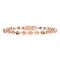 Rebecca My World Rose Gold Milled Ball Bracelet - Rose Gold