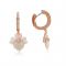 Kate Spade New York Rose Gold Cream Orchid Huggie Earrings