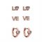 Kate Spade New York Rose Gold Crystal Love Earring Set - Rose Gold