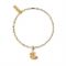ChloBo Mixed Metal Folded Feather Bracelet - Gold