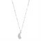 ChloBo Silver Feather Heart Necklace - Silver