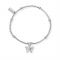 ChloBo Silver Cute Mini Butterfly Bracelet - Silver