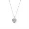 ChloBo Silver Filigree Heart Necklace - 65cm
