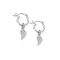 ChloBo Silver Divinity Within Hoop Earrings - Silver