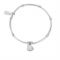ChloBo Silver Mini Sparkle Heart Bracelet - 18cm