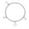 ChloBo Silver Triple Star Bracelet - Silver