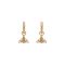 Olivia Burton Pearl Bee Gold Huggie Earrings